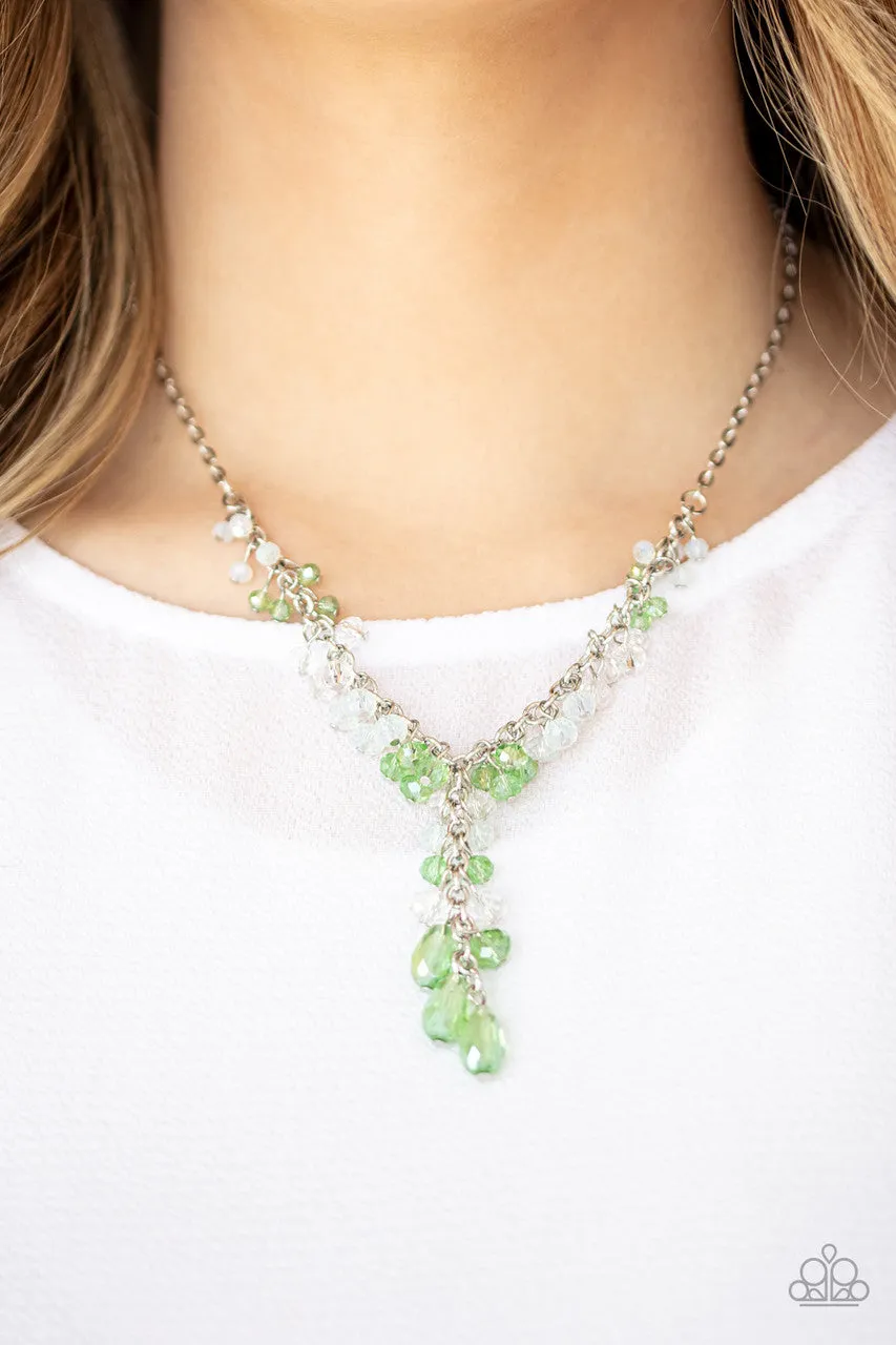 Iridescent Illumination Green Paparazzi Necklace