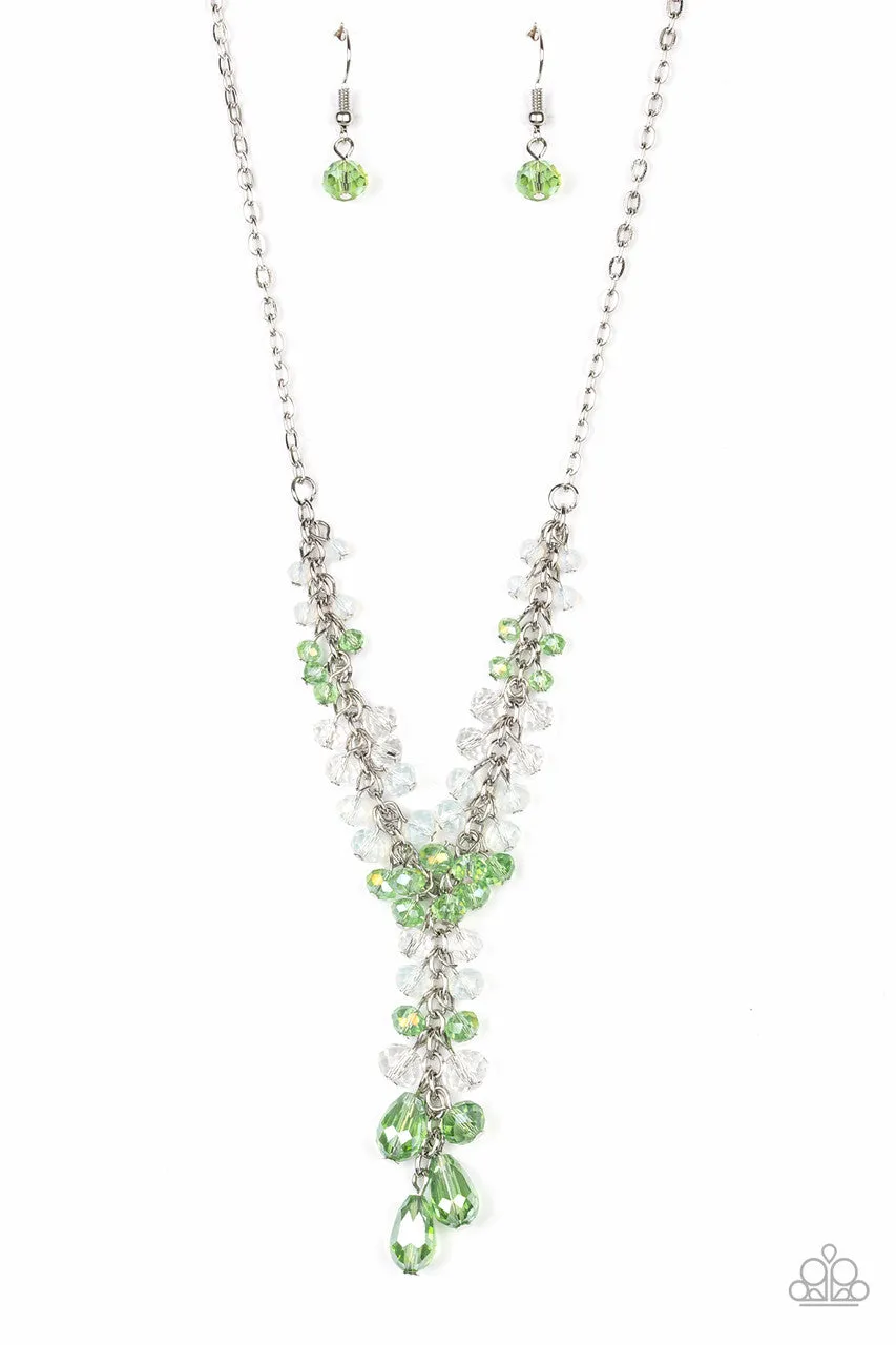Iridescent Illumination Green Paparazzi Necklace