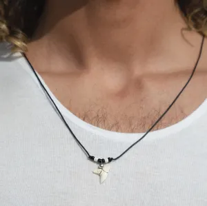 ITALIA Juventus collana con denti di squalo  c147