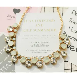 J Crew Beautiful Crystal and Stone Necklace