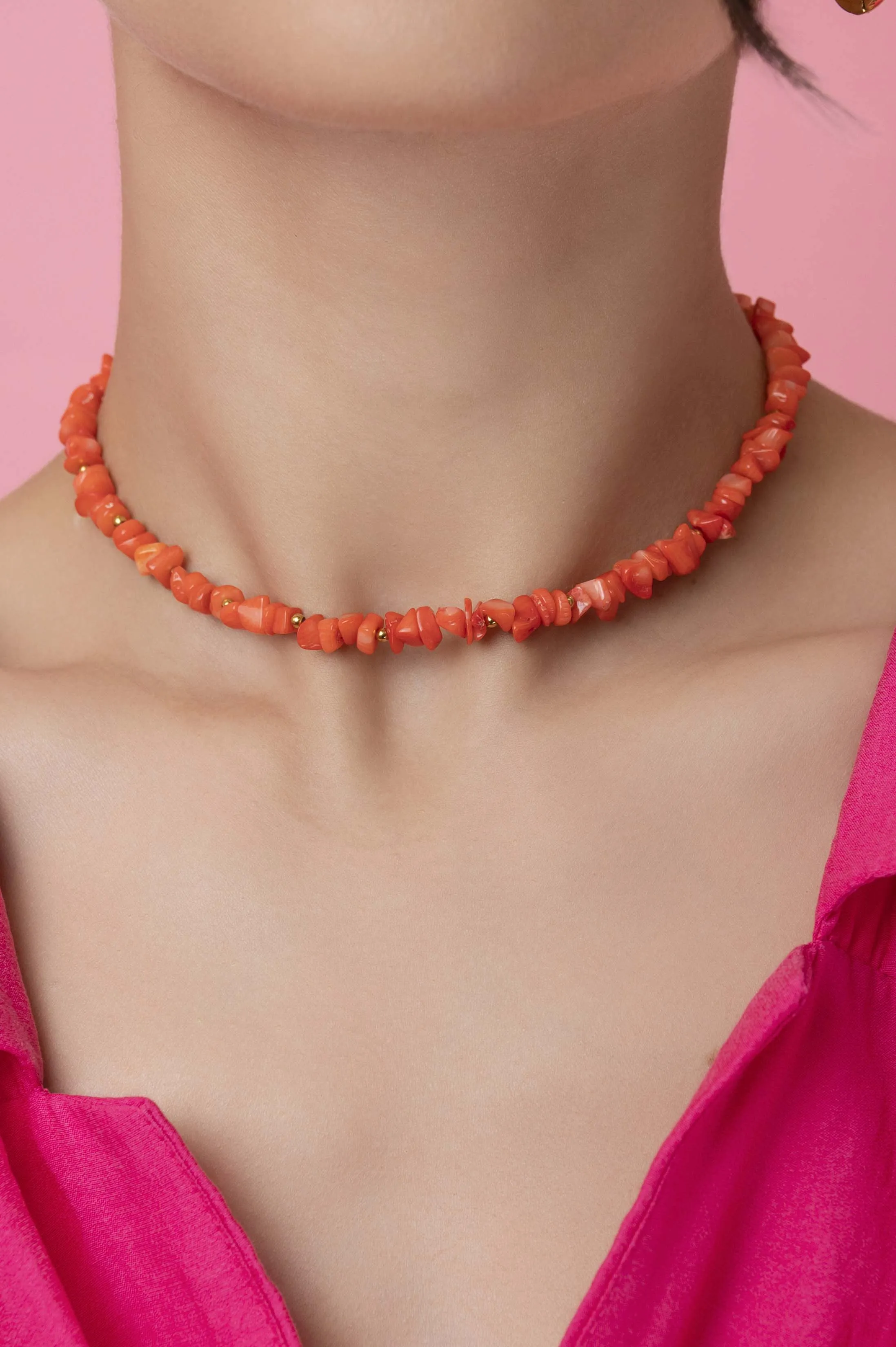 Jacqui's Coral Shell Necklace