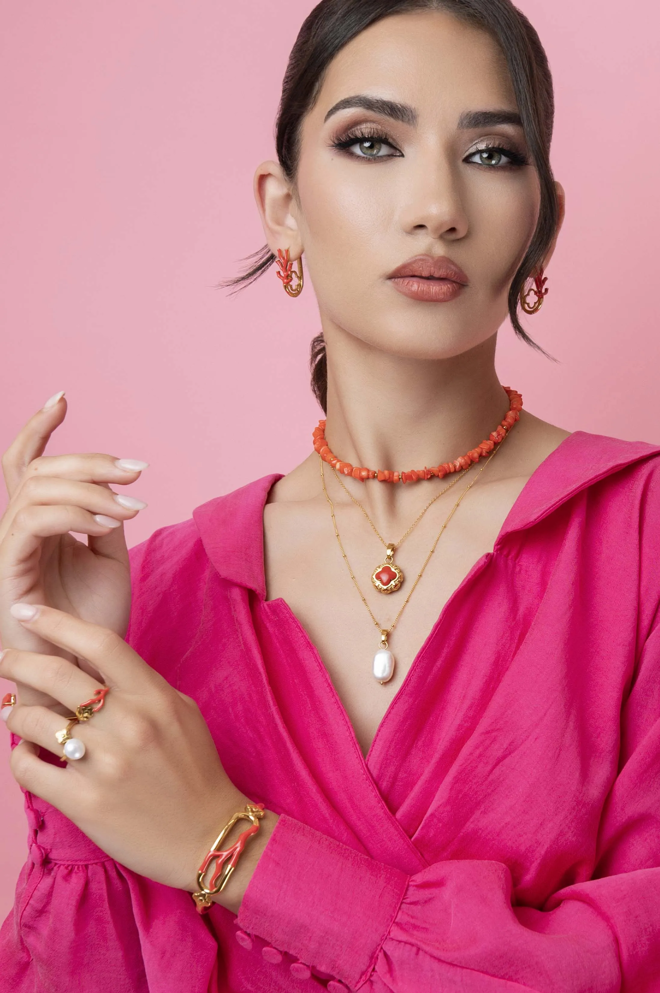 Jacqui's Coral Shell Necklace