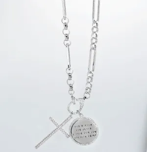 Jeremiah 29:11 with Cross Silver