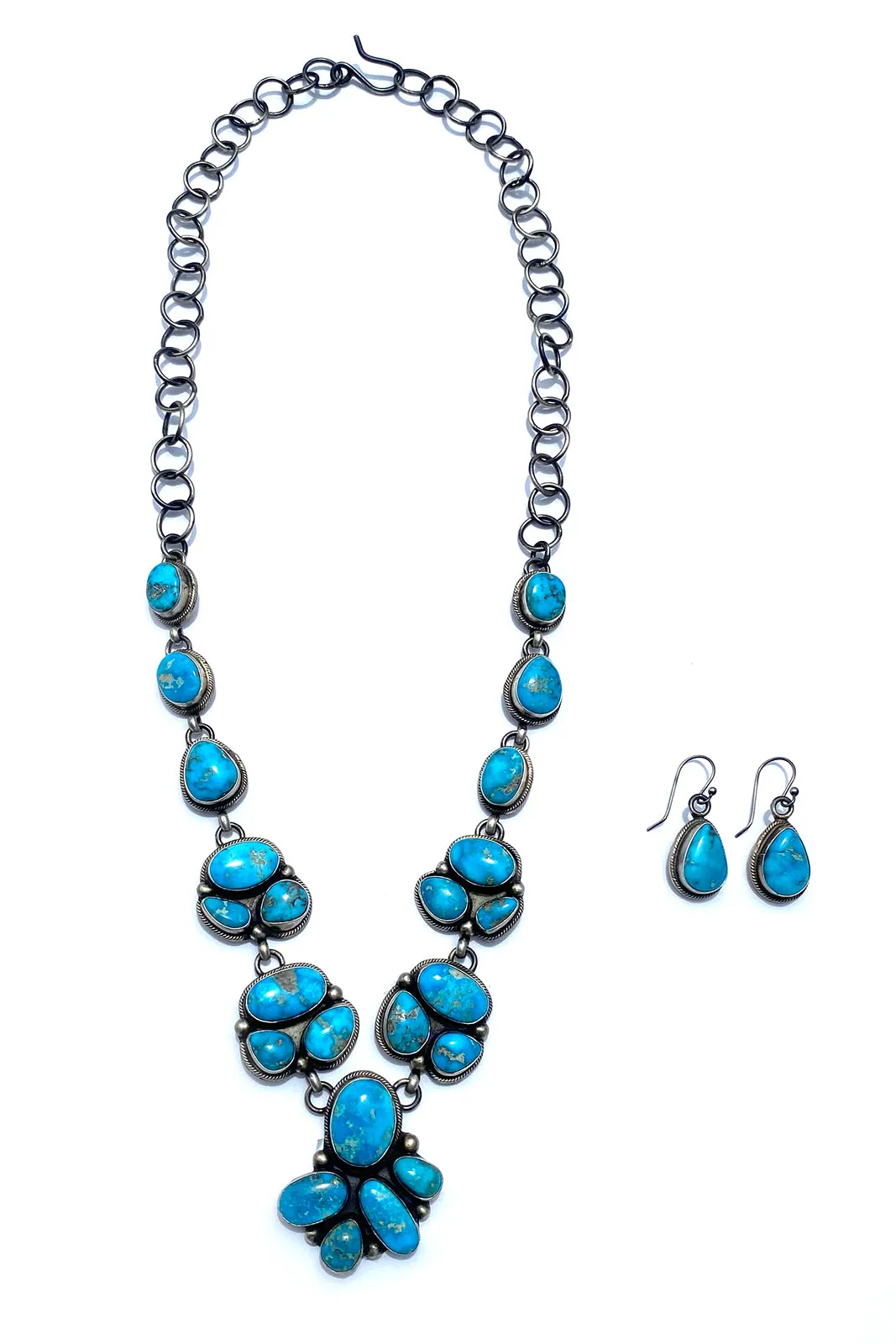 Kathleen Chavez Blue Bird Turquoise Necklace Set