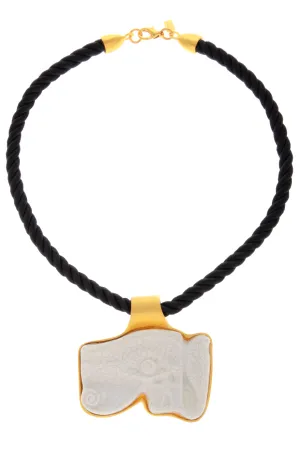 KENNETH JAY LANE EYE OF HORUS Cord Pendant