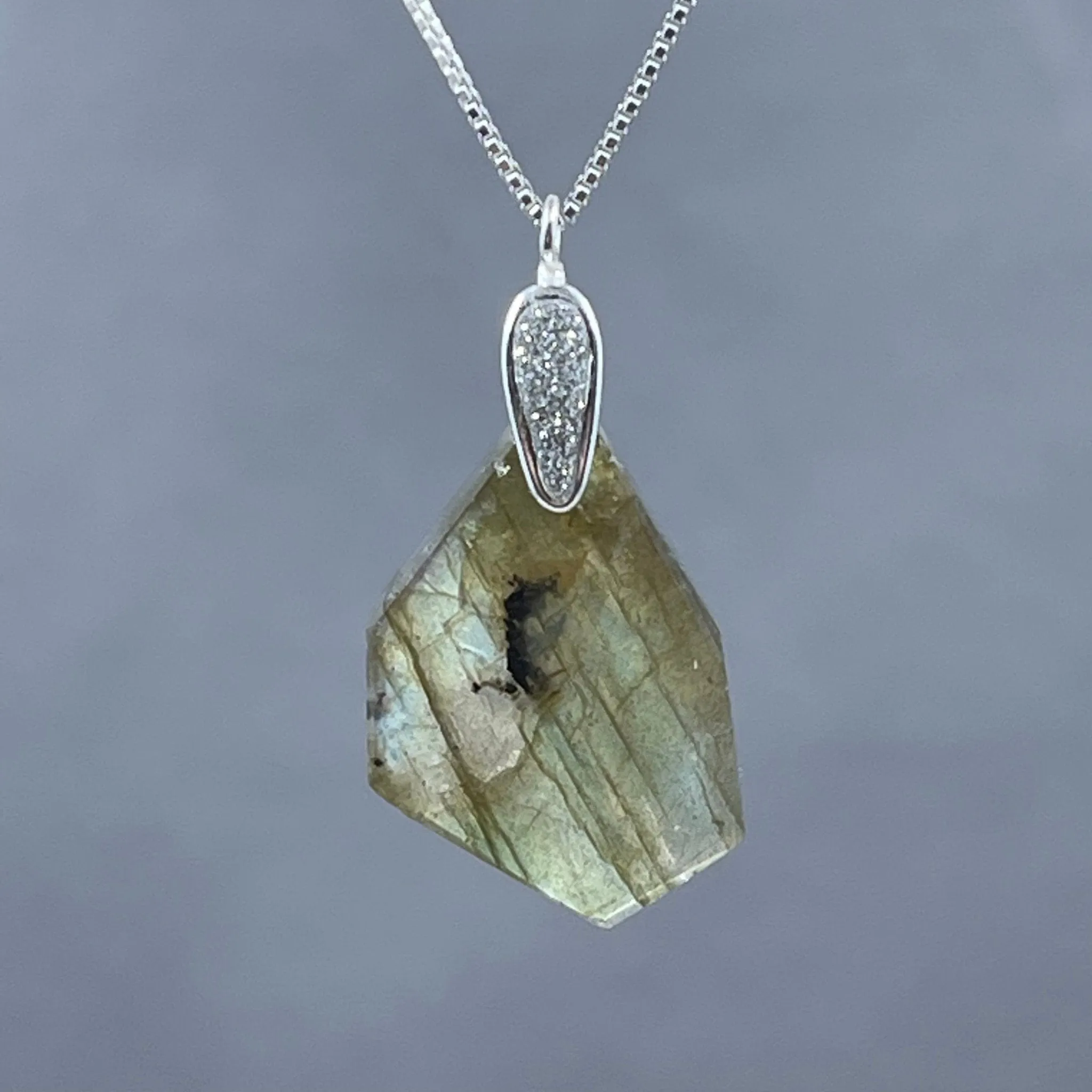 Labradorite Freeform Pendant - B