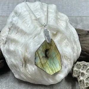 Labradorite Freeform Pendant - B