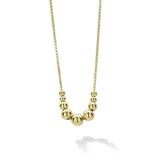 LAGOS Caviar Gold 18K Gold Graduated Bead Necklace