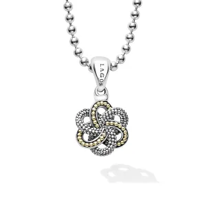 LAGOS Love Knot Small Two Tone Pendant Necklace
