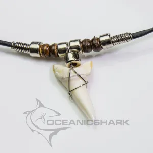 Large Mako Shark Tooth Necklace For Sale c190