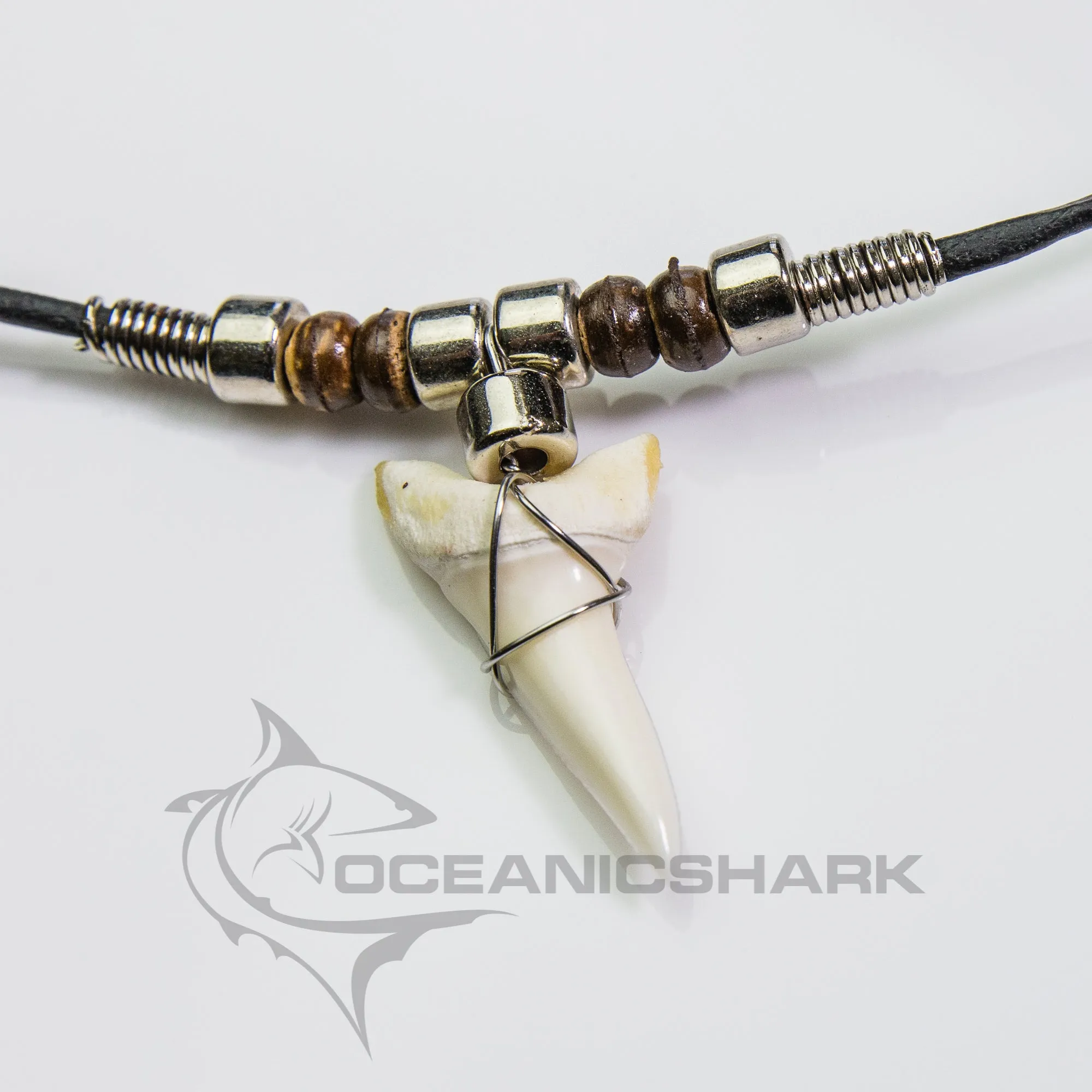 Large Mako Shark Tooth Necklace For Sale c190