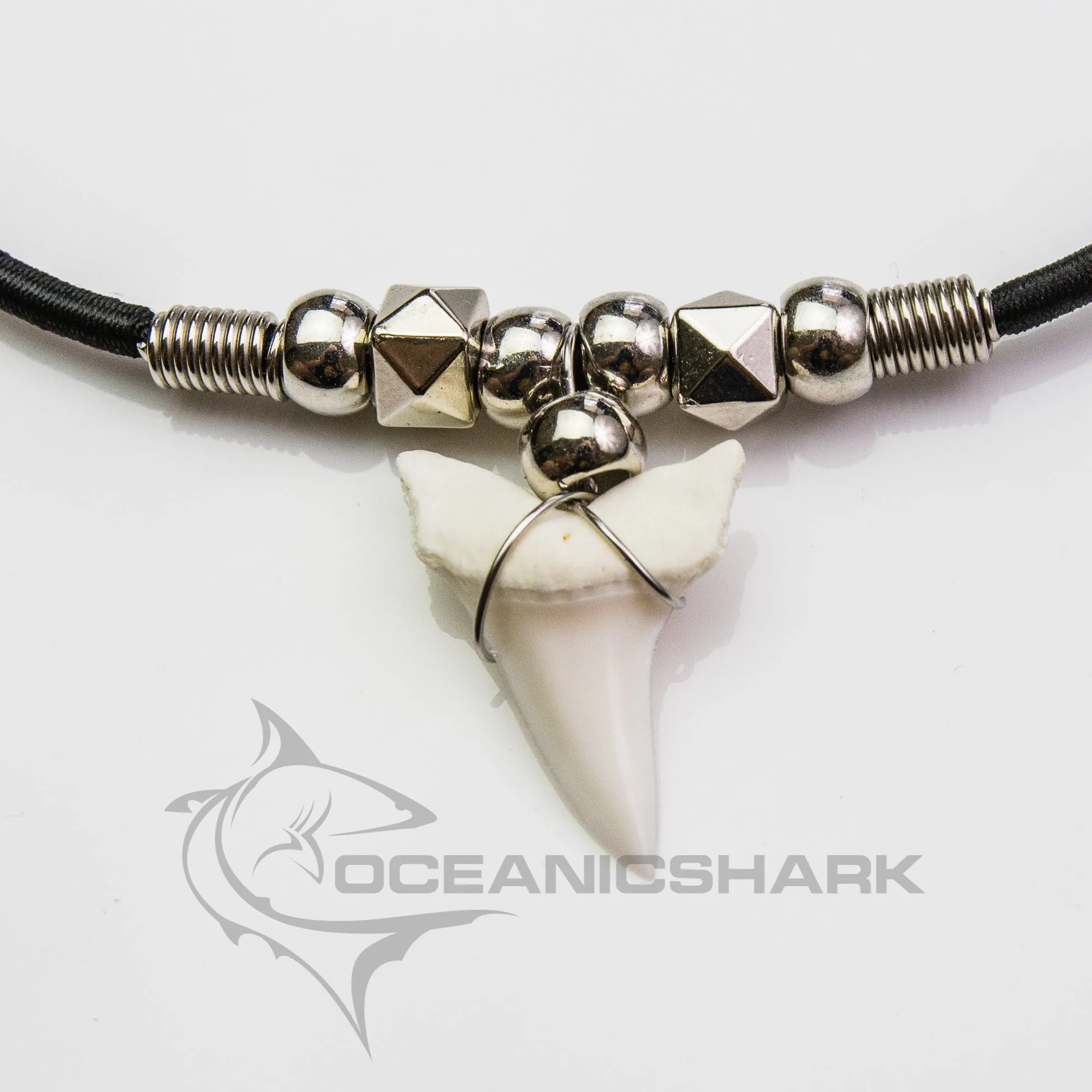 Large Mako Shark Tooth Tooth Necklace c188