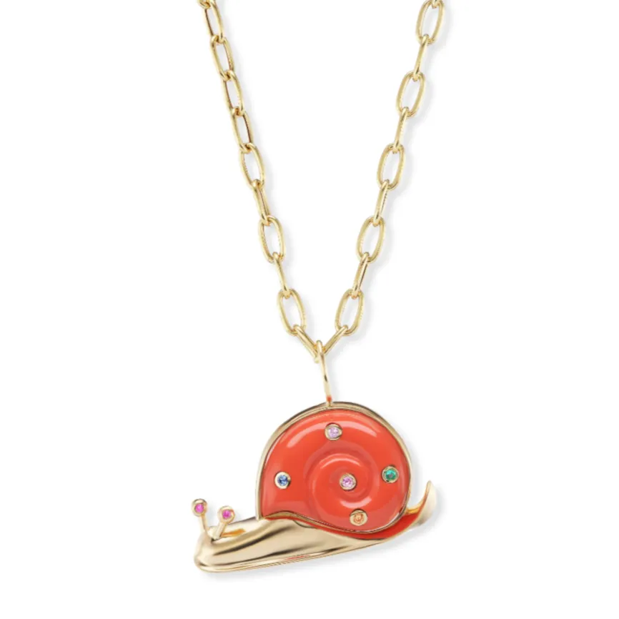 Large Snail Pendant
