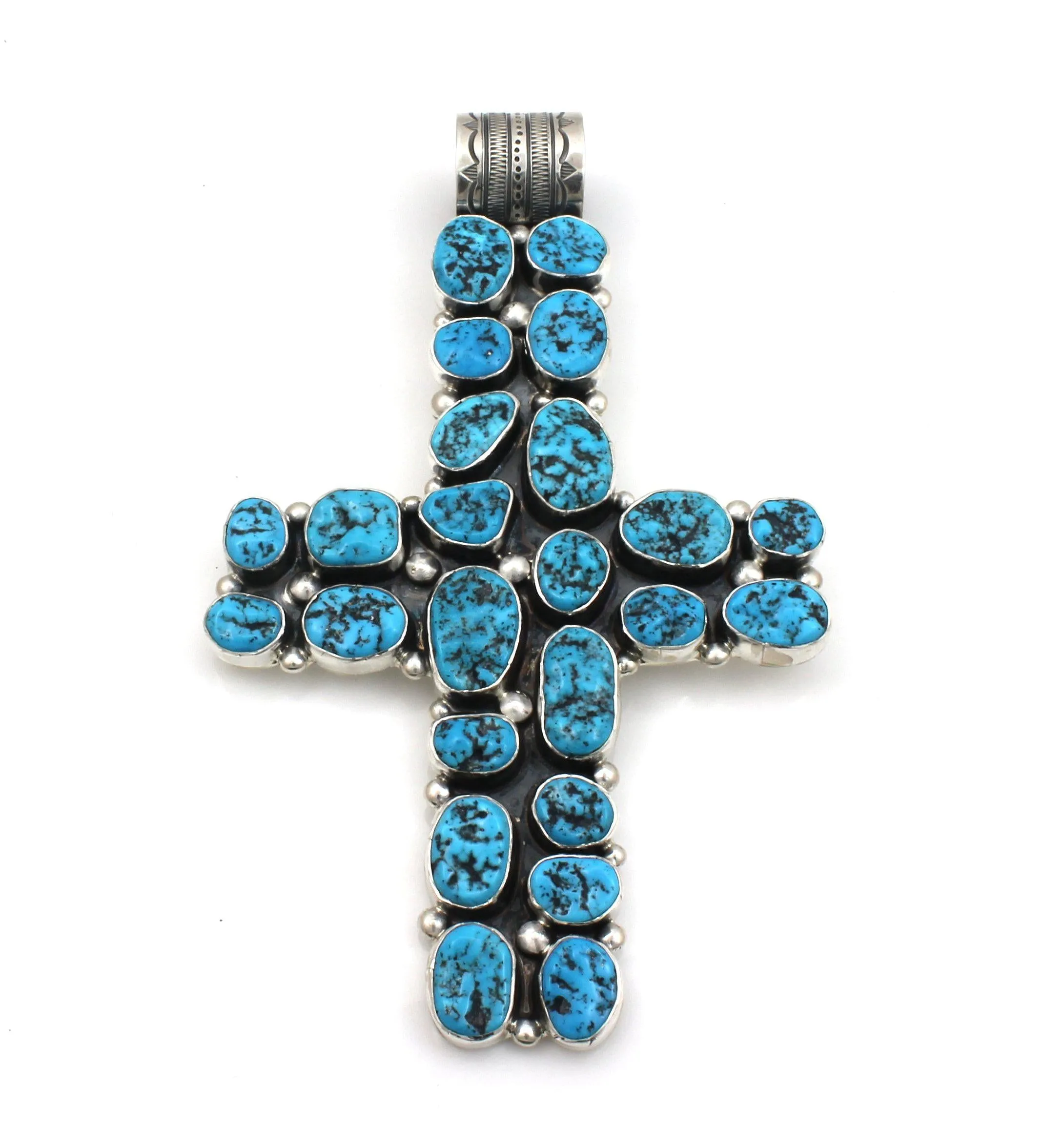 Large Turquoise Cross Pendant