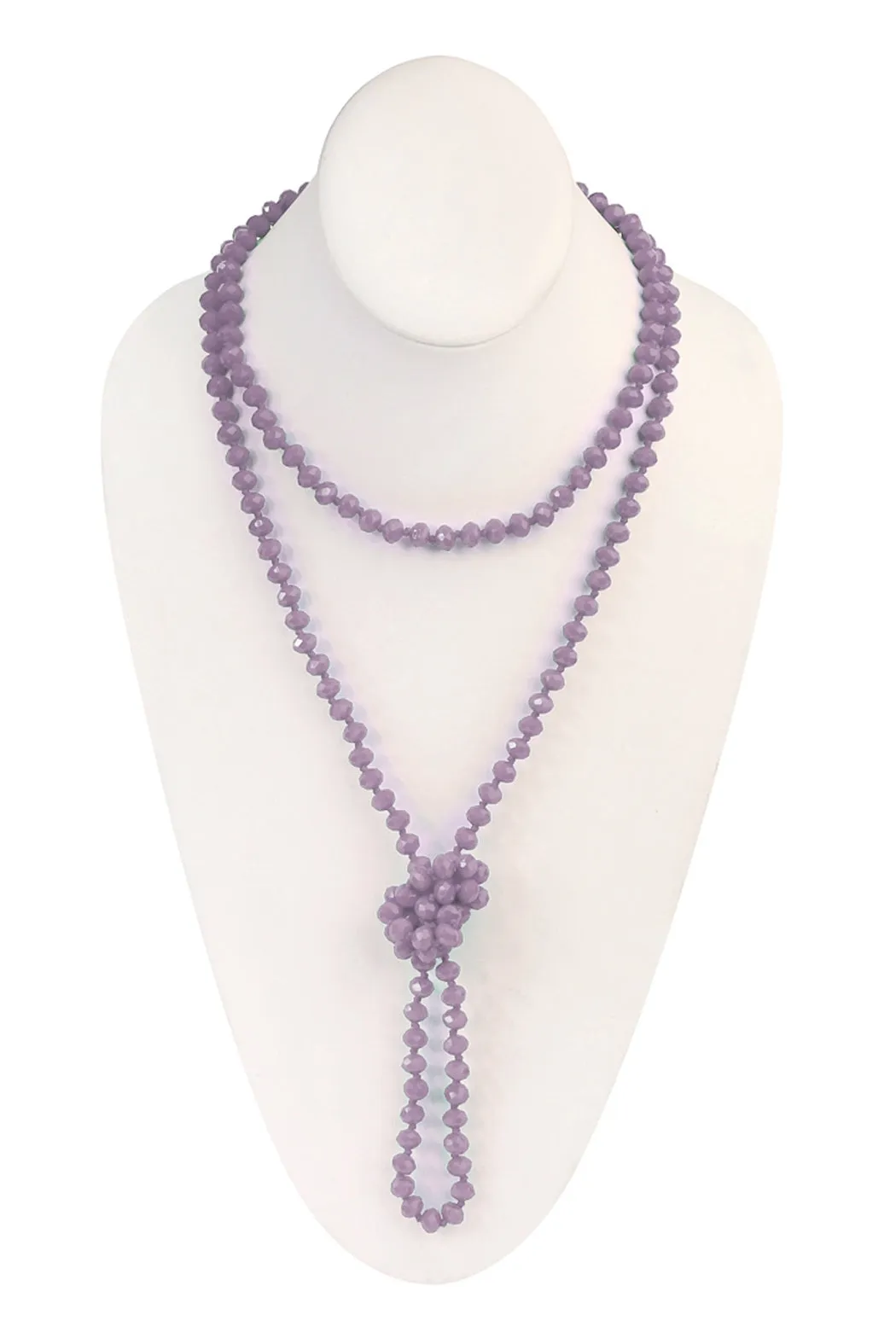 Lavender Longline Hand Knotted Necklace - Pack of 6