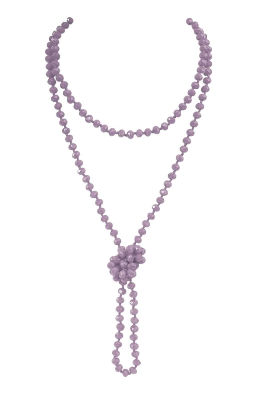 Lavender Longline Hand Knotted Necklace - Pack of 6