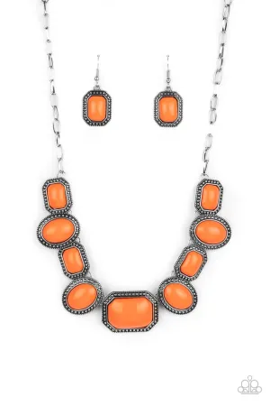 Let's Get Loud Orange Paparazzi Necklace