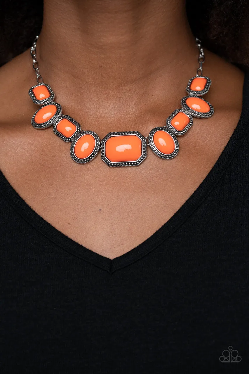 Let's Get Loud Orange Paparazzi Necklace
