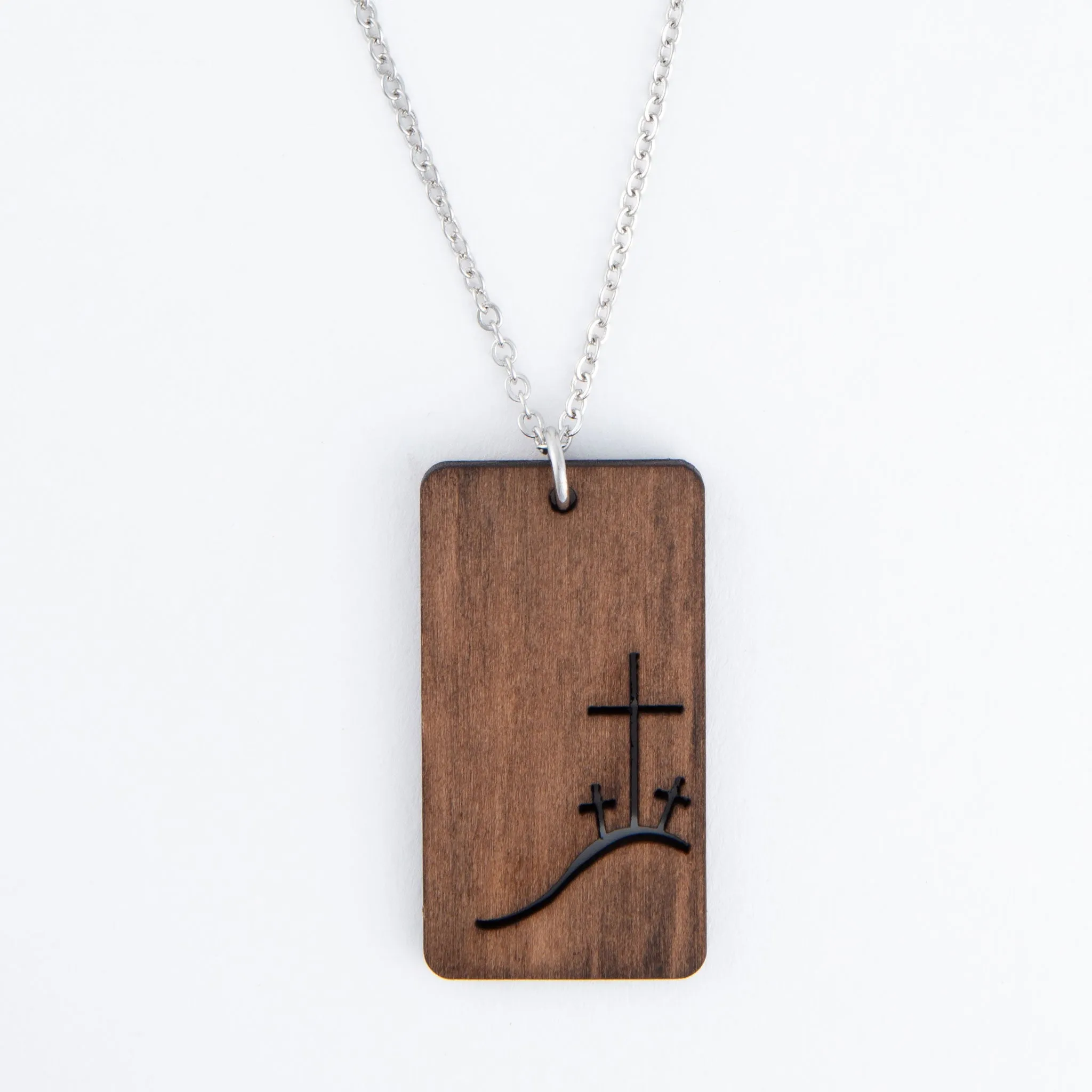Liane Wooden Cross Pendant Necklace