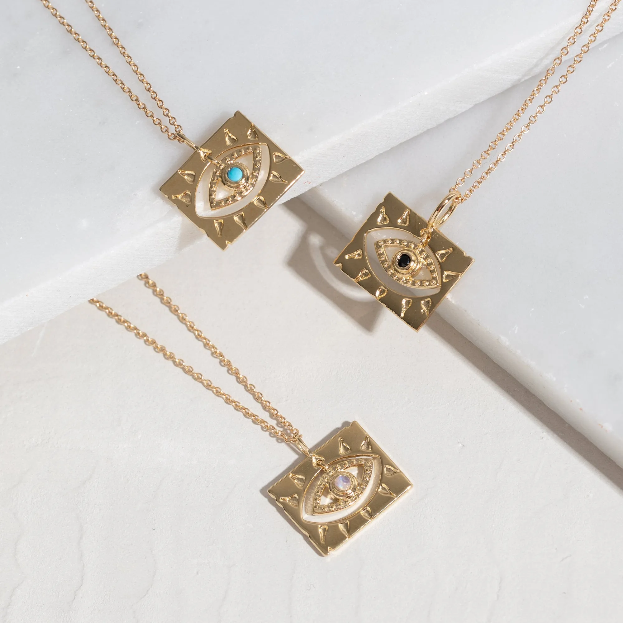 Lone Eye Necklace in Turquoise