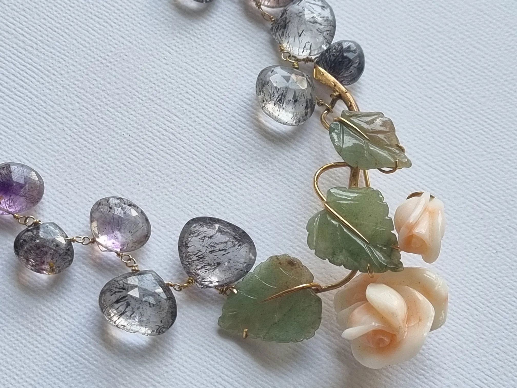 luminous 18K and 14K necklace | FINE necklace