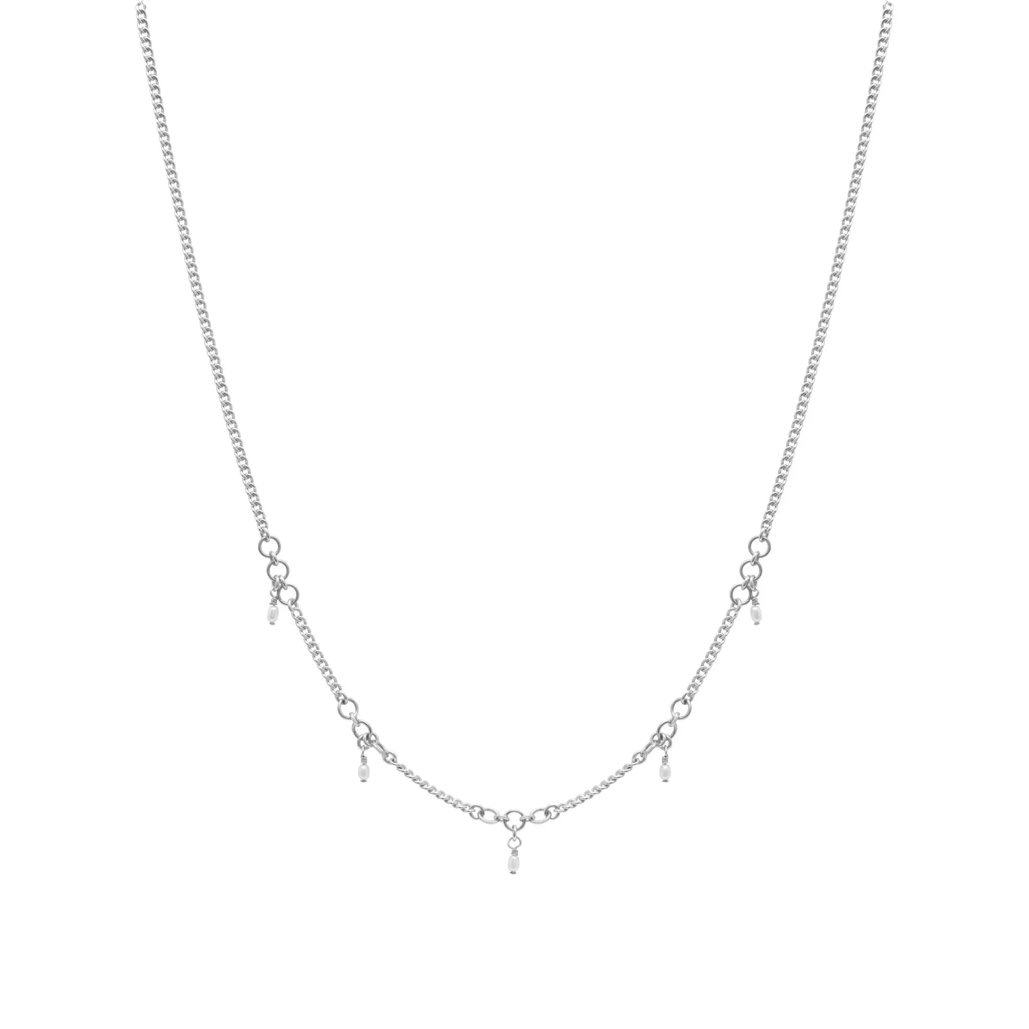 Magali Freshwater Pearl Necklace - Sterling Silver