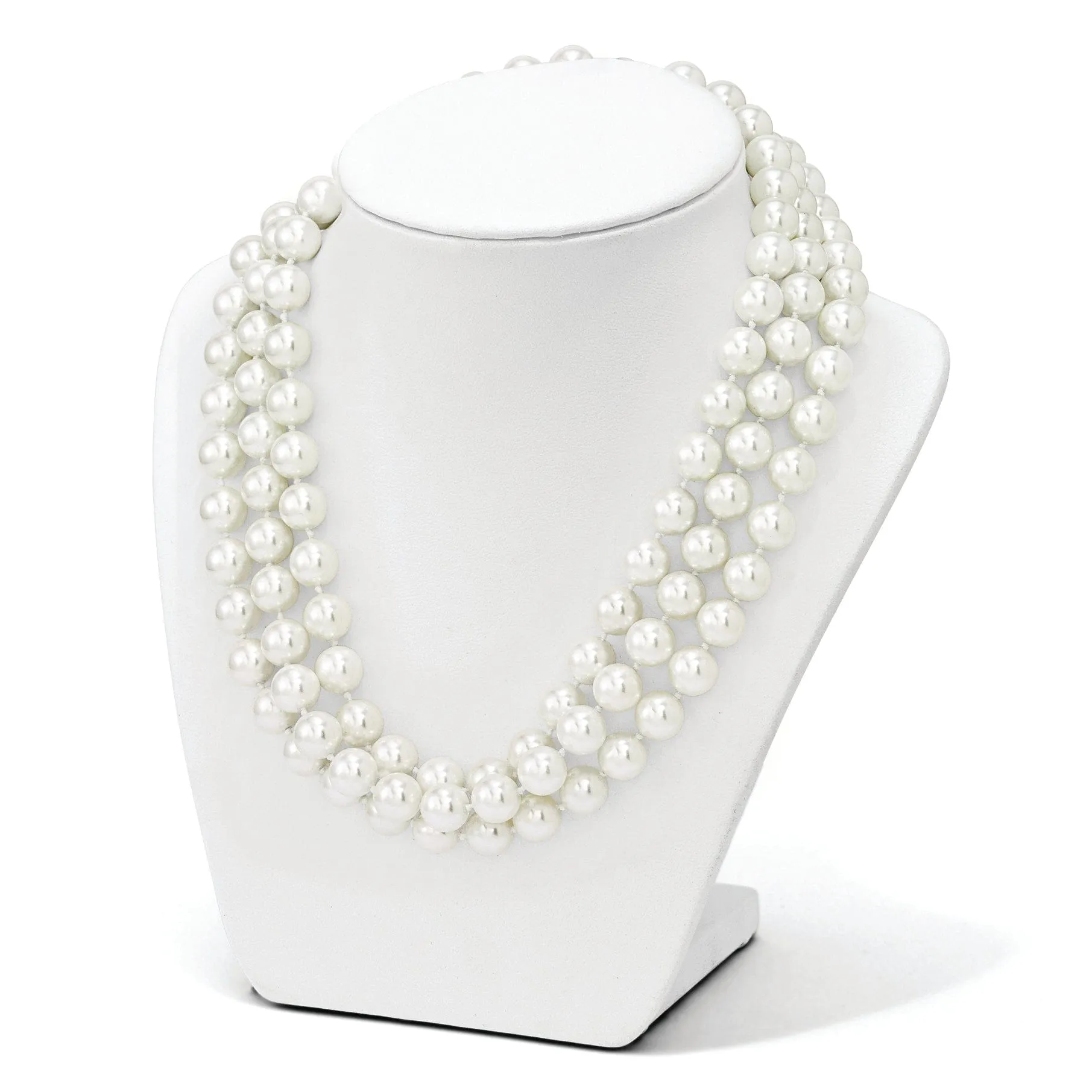 Majestik White Shell Pearl Necklace