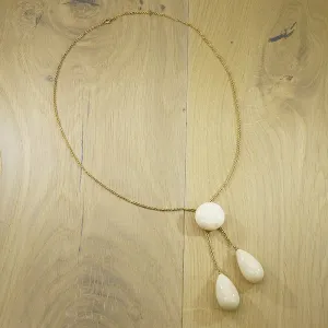 Manificent Antique Coral Pendant Necklace