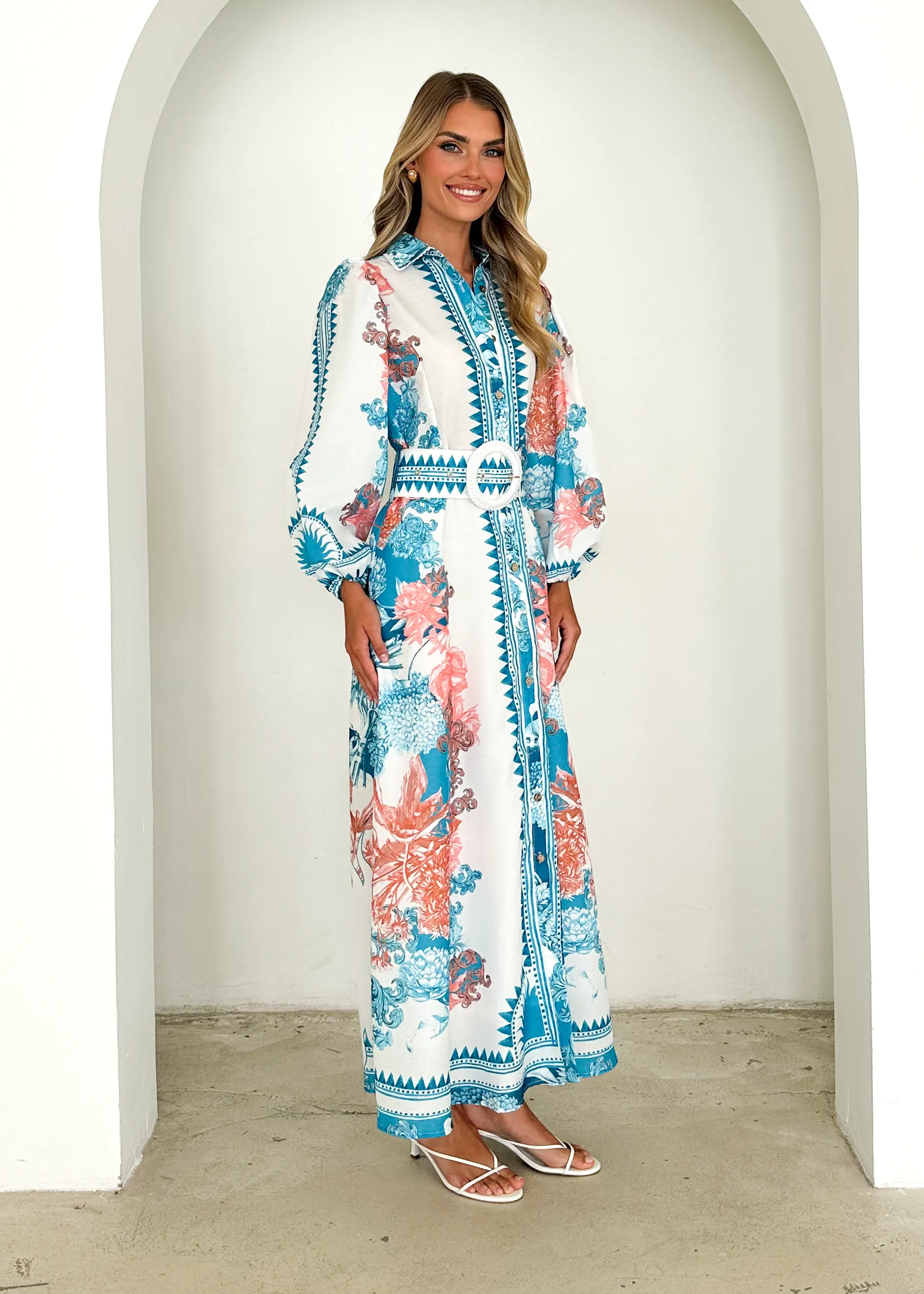Marabelle Maxi Dress - Coral Sea