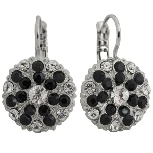 Mariana "Checkmate" Rhodium Plated Guardian Angel Crystal Earrings, 1029 280-1ro