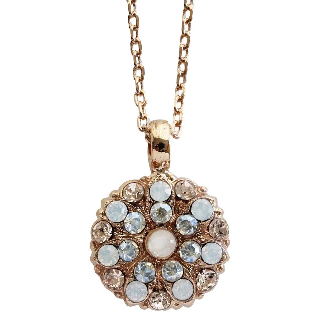 Mariana "Kalahari" Guardian Angel Rose Gold Plated Pendant Crystal Necklace, 5212 1078rg