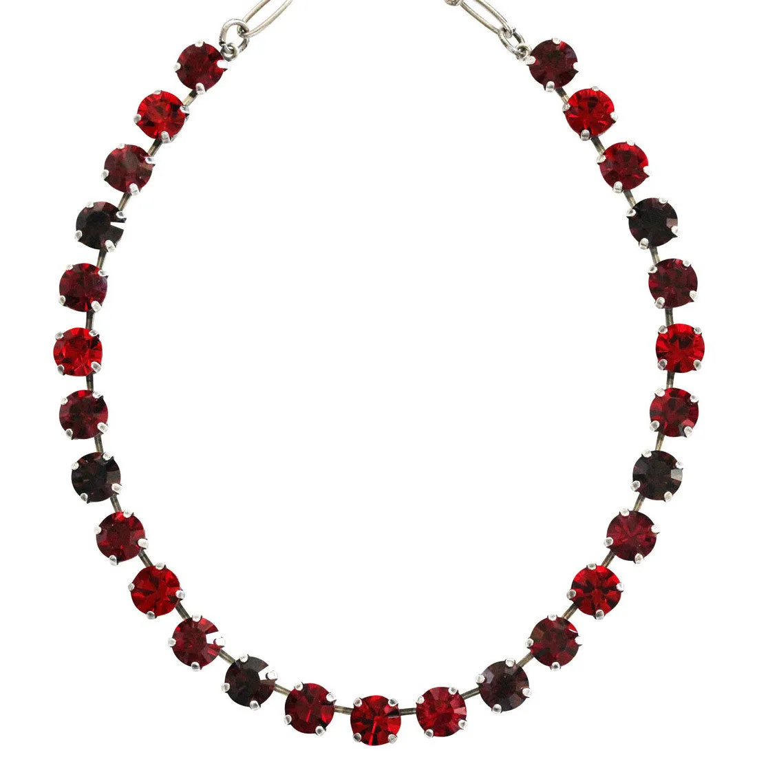 Mariana "Lady in Red" Silver Plated Must-Have Everyday Crystal Necklace, 3252 1070