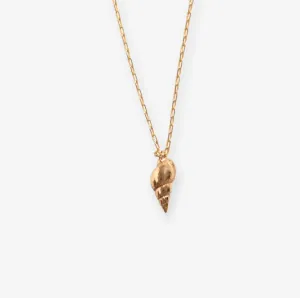 Marina Spiral Shell Necklace | Ink   Alloy