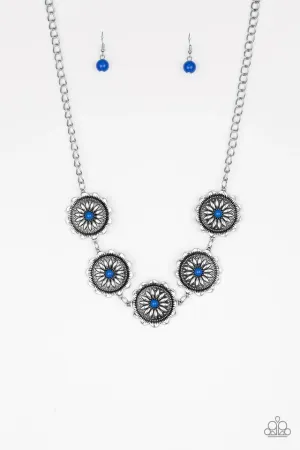 Me-dallions, Myself, and I - Blue Necklace