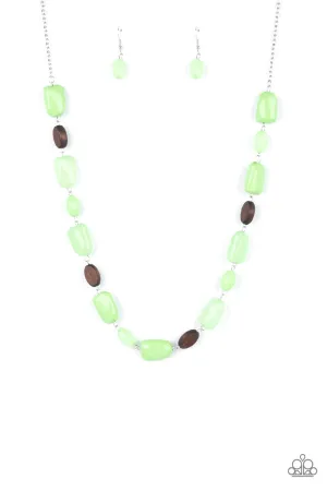 Meadow Escape Green Paparazzi Necklace