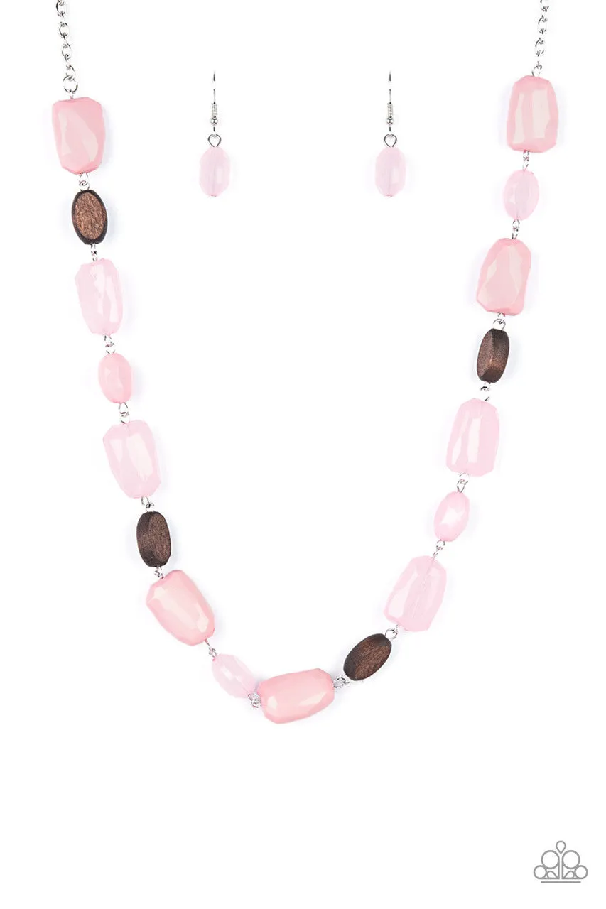 Meadow Escape Pink Paparazzi Necklace