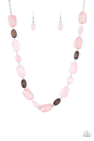 Meadow Escape Pink Paparazzi Necklace