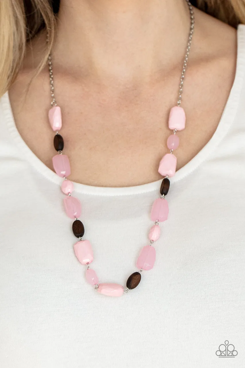 Meadow Escape Pink Paparazzi Necklace