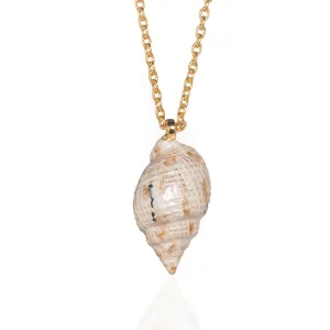 Medium Shell Necklace Beige