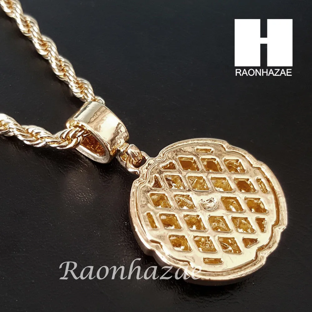 MEN PRAYING HAND CROSS PENDANT 30" CUBAN LINK CHAIN NECKLACE SET 94G