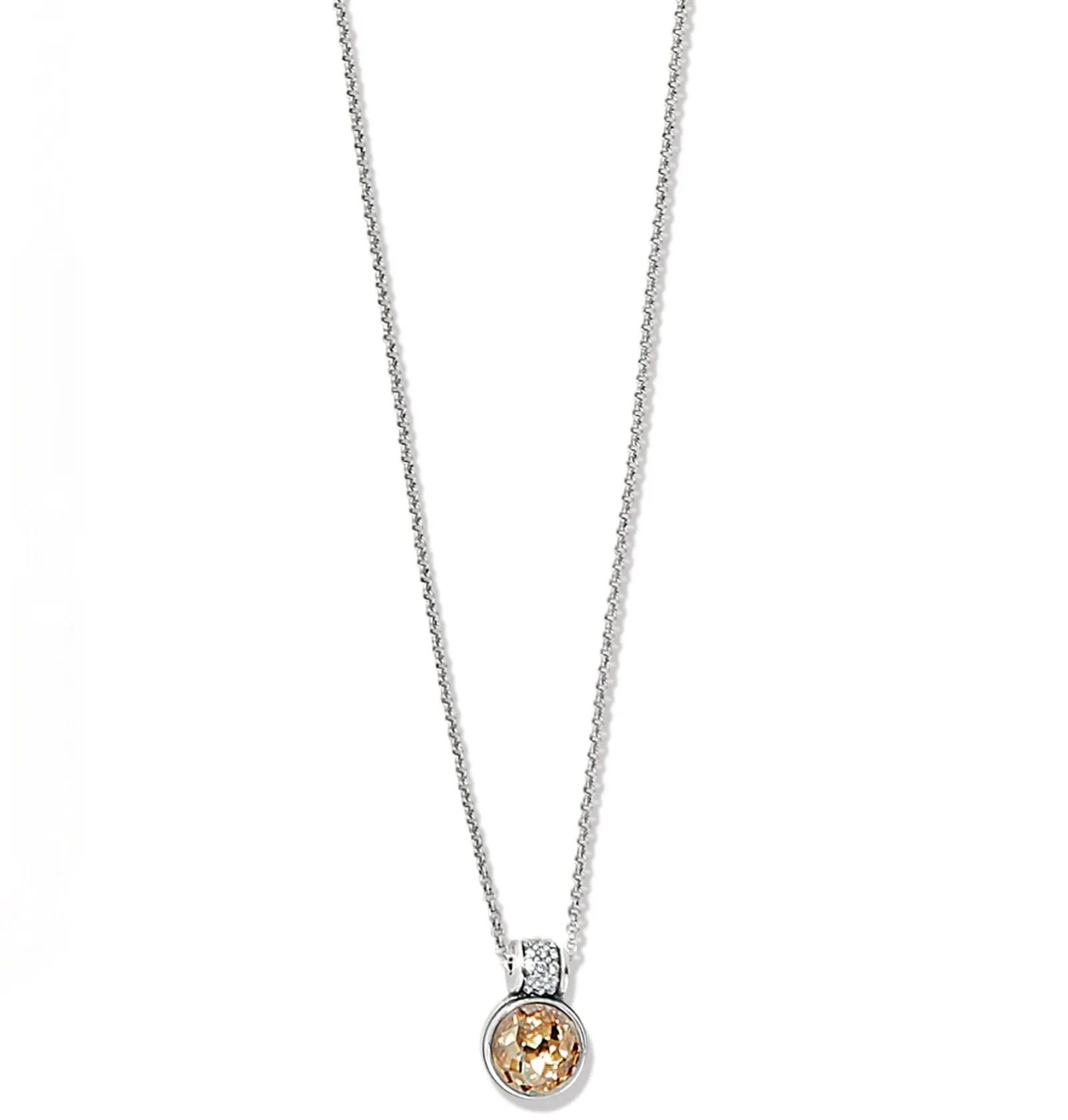 Meridian Aurora Petite Gold & Silver Crystal Necklace
