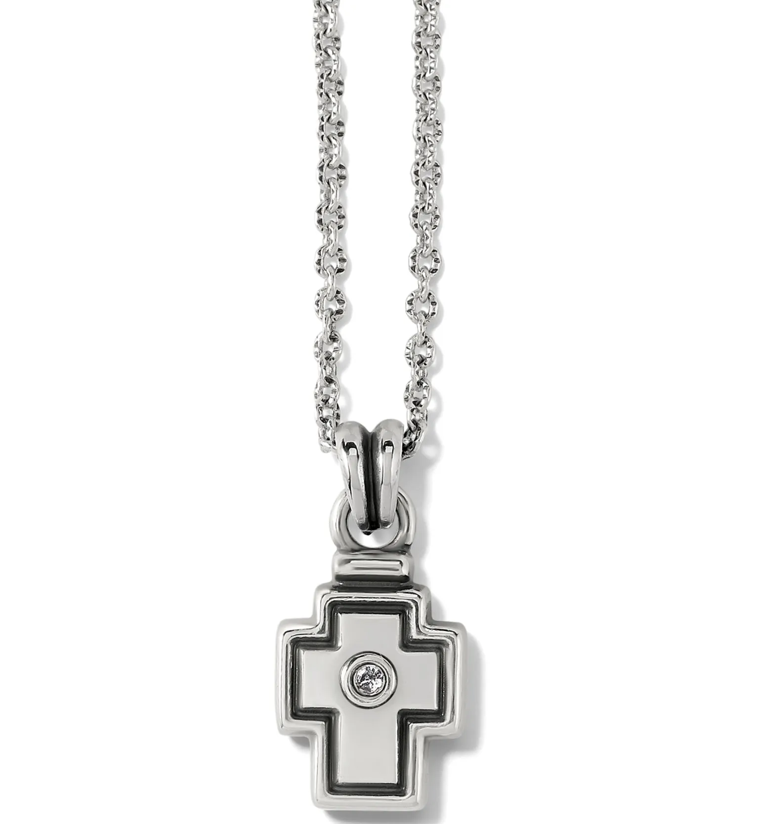 Meridian Zenith Silver Cross Necklace