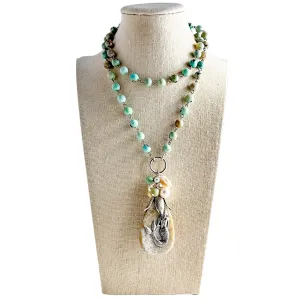 Mermaid Life Beaded Bauble Necklace