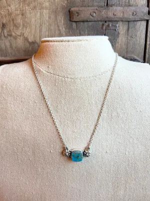 Mini Square Turquoise Necklace