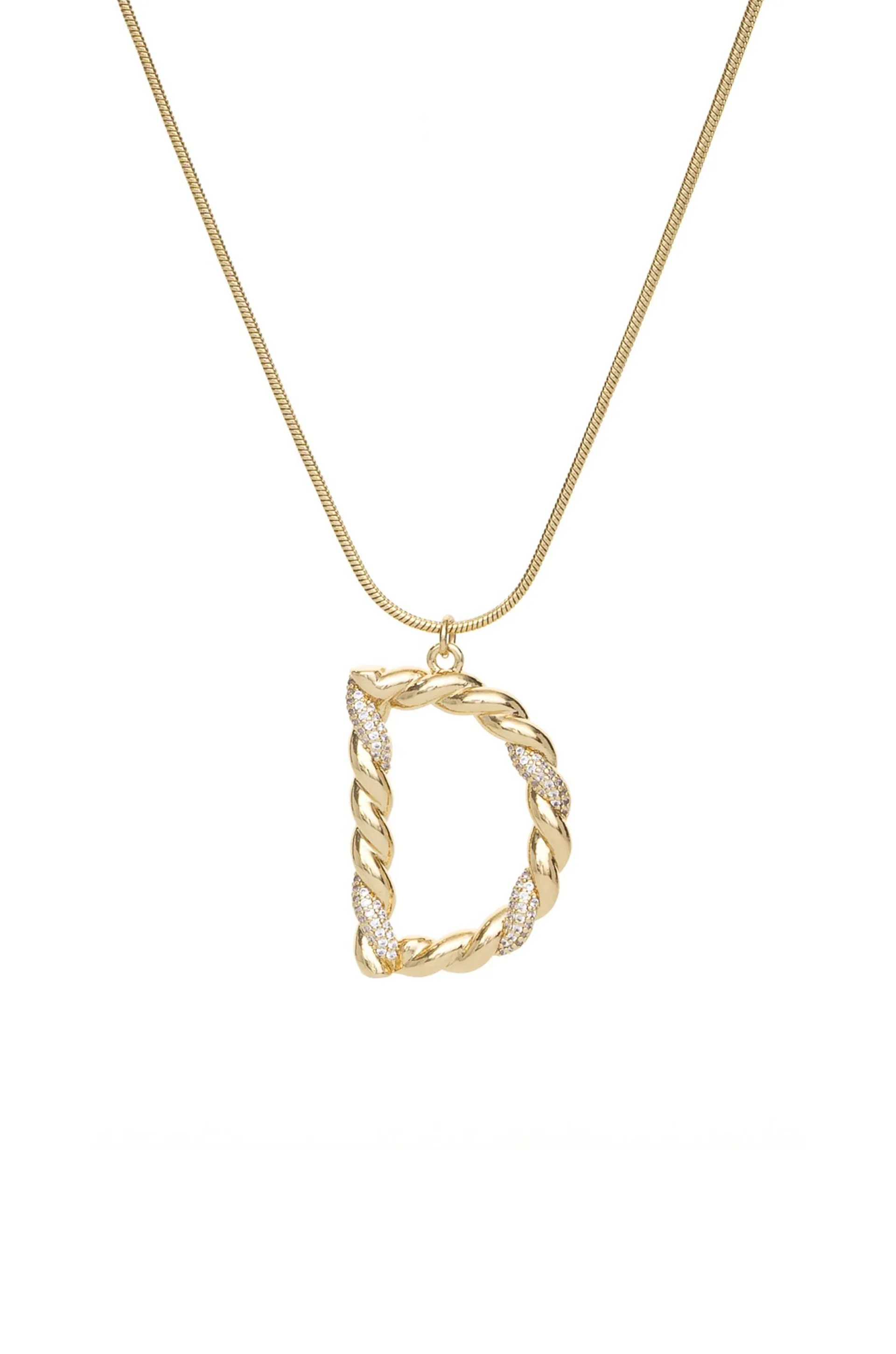 Mixed Crystal Initial Necklace