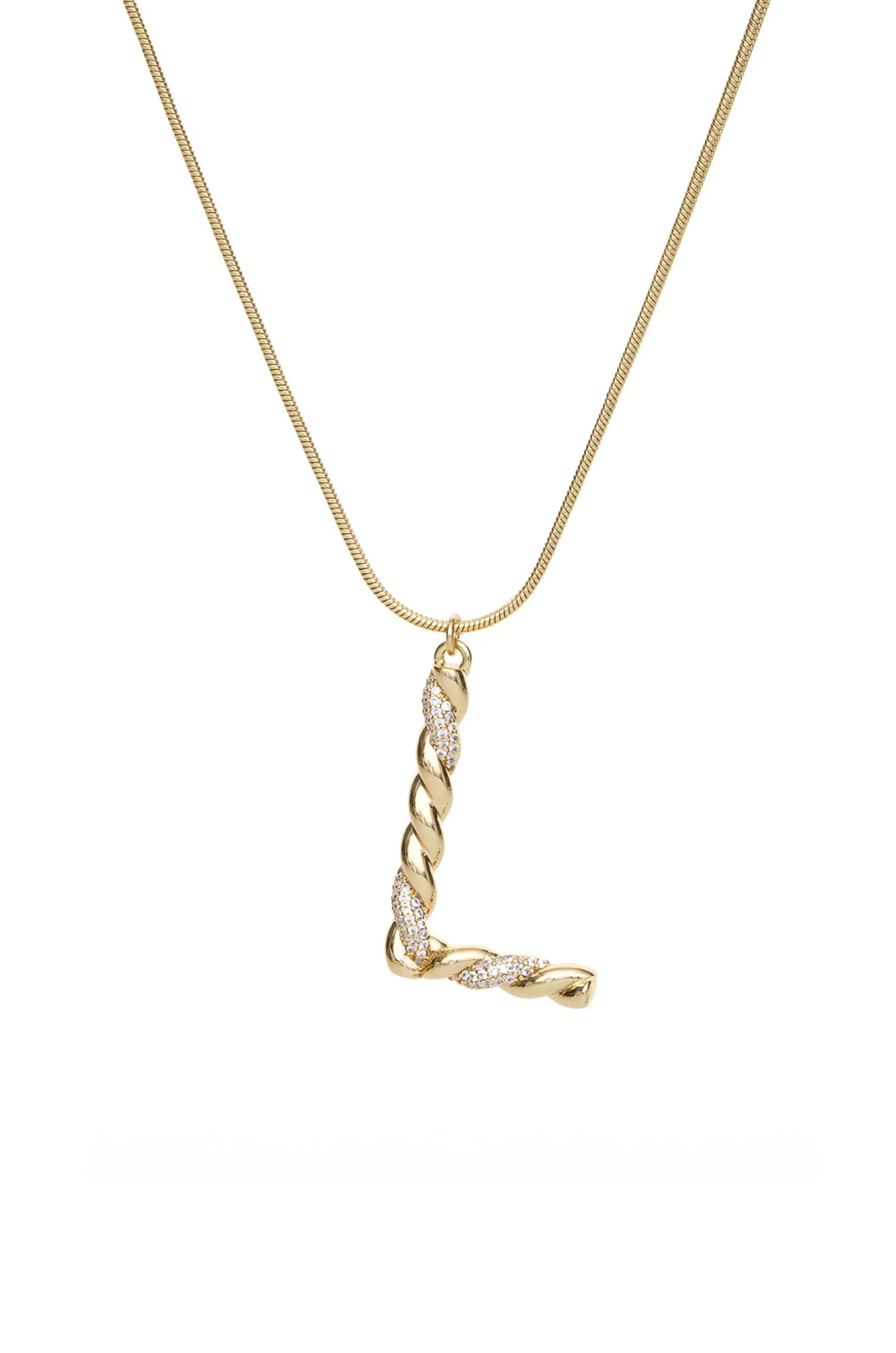 Mixed Crystal Initial Necklace