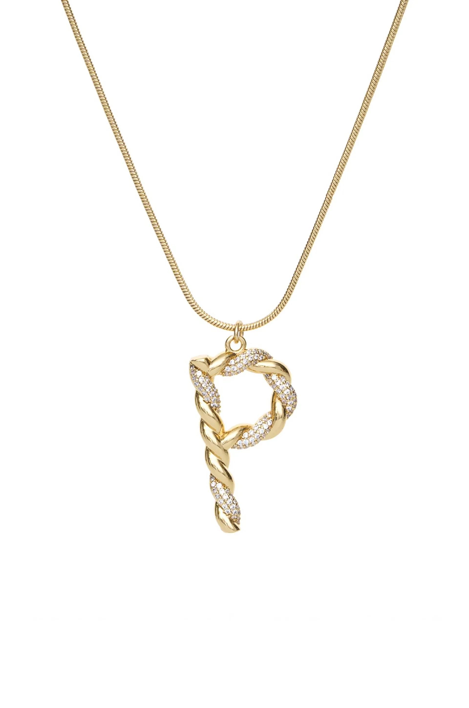 Mixed Crystal Initial Necklace