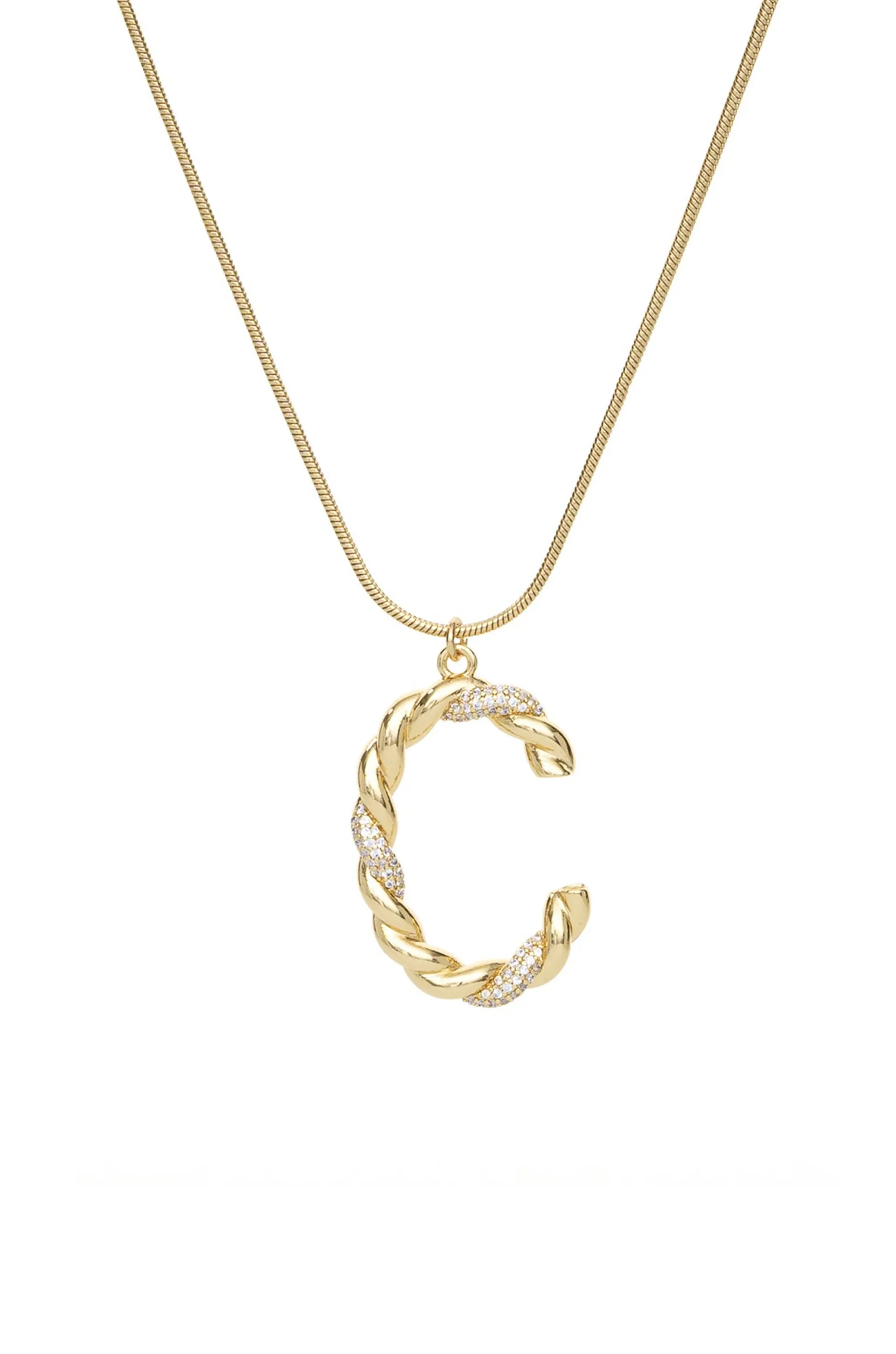 Mixed Crystal Initial Necklace