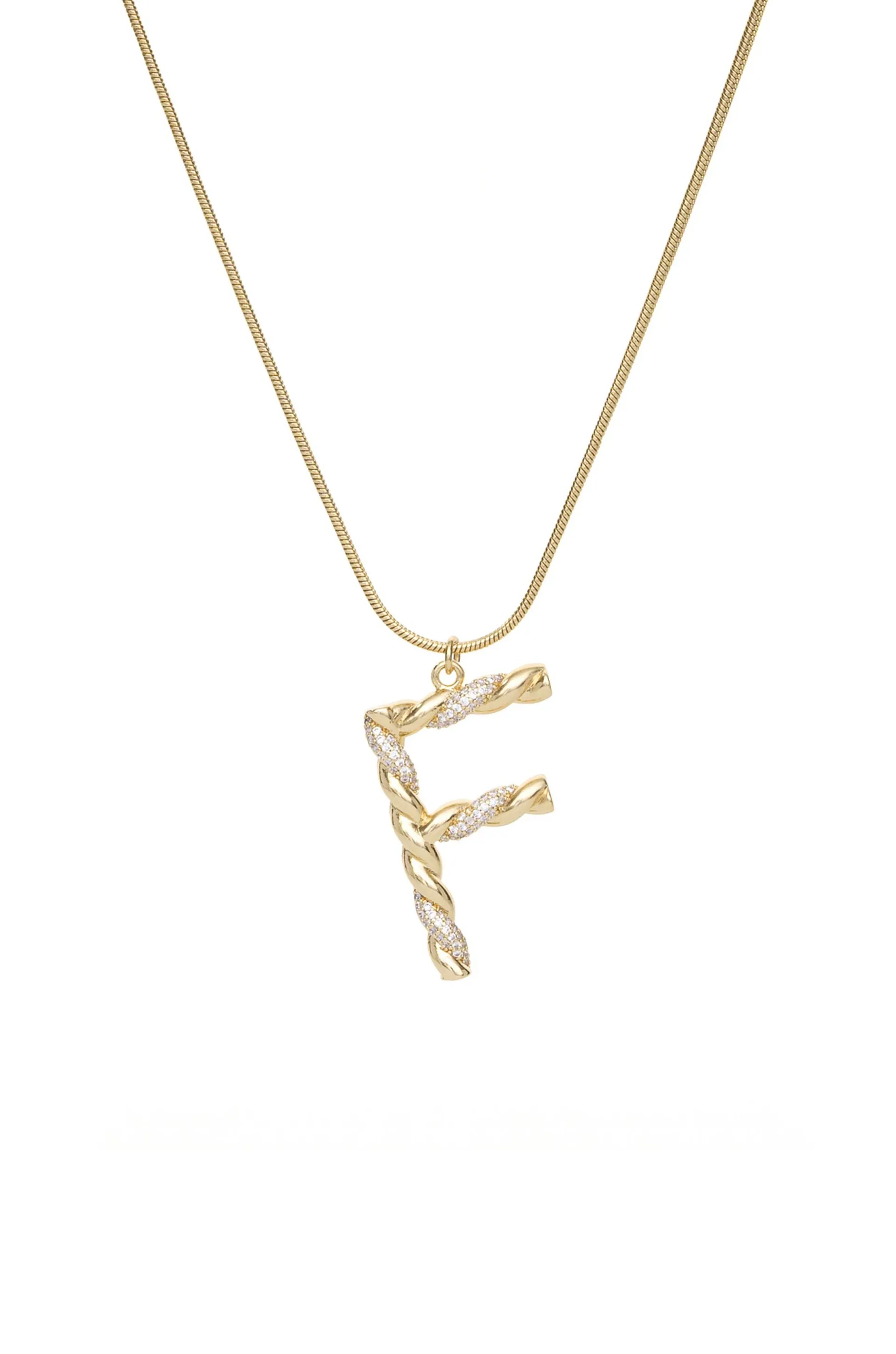 Mixed Crystal Initial Necklace