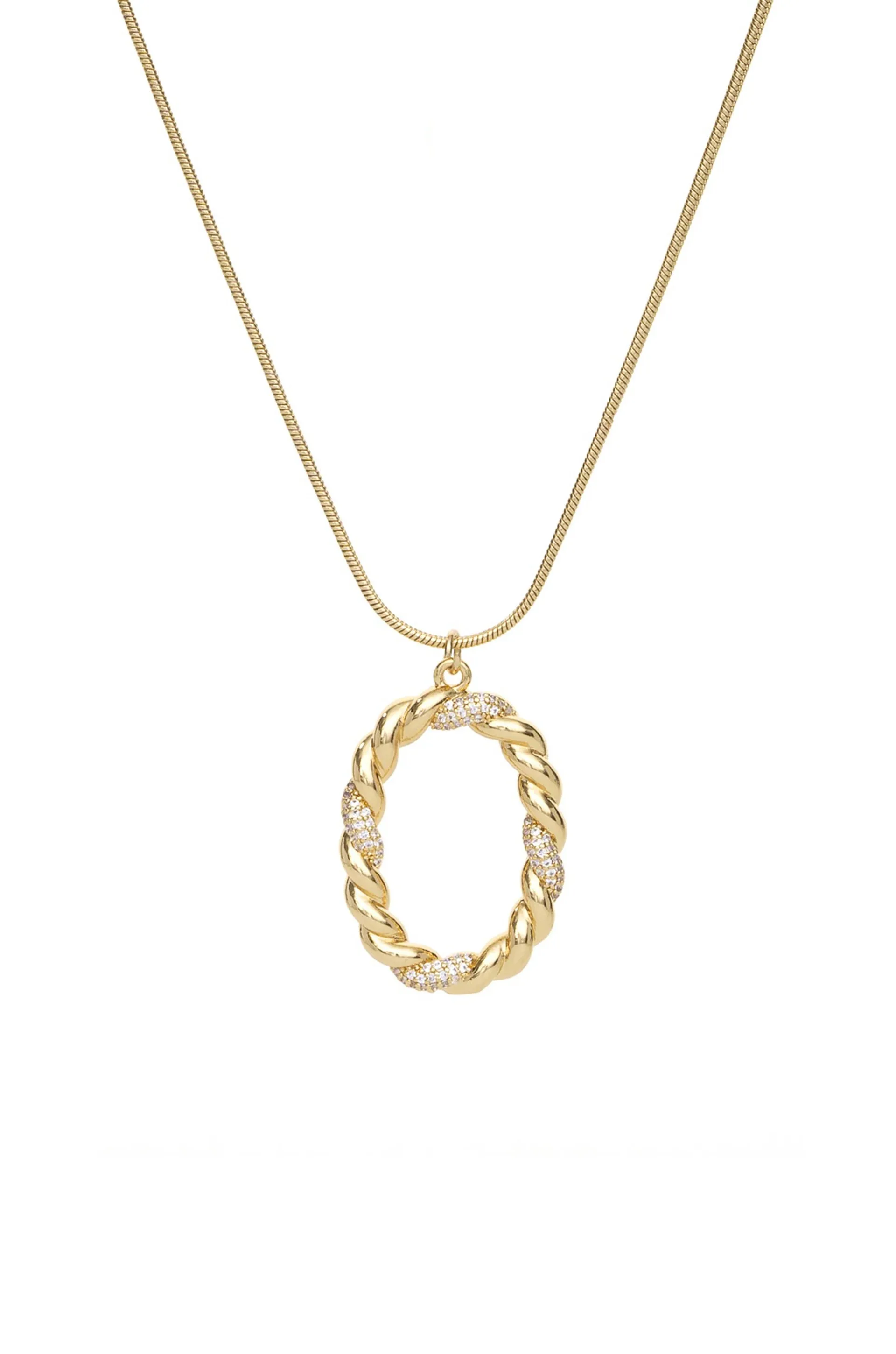 Mixed Crystal Initial Necklace